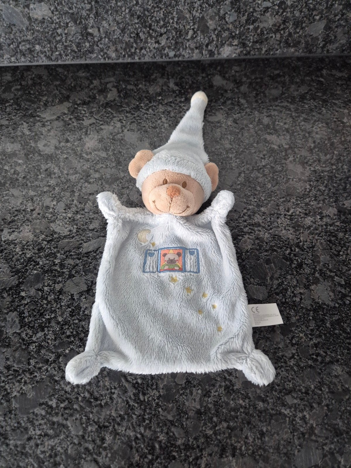 Nicotoy - Knuffeldoekje Beer Lichtblauw, Verzenden, Beer