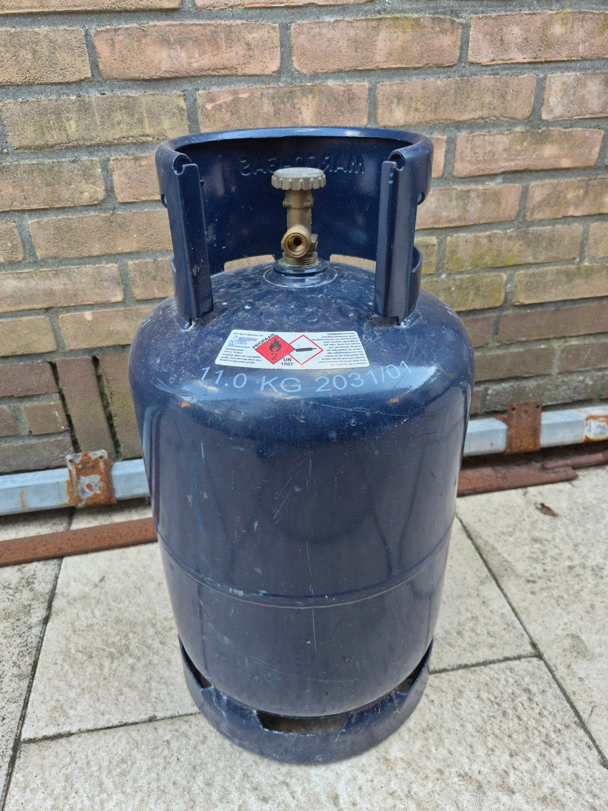 Lege gasfles 11 kg - Ideaal voor BBQ of terrasverwarmer, Ophalen of Verzenden, Gebruikt