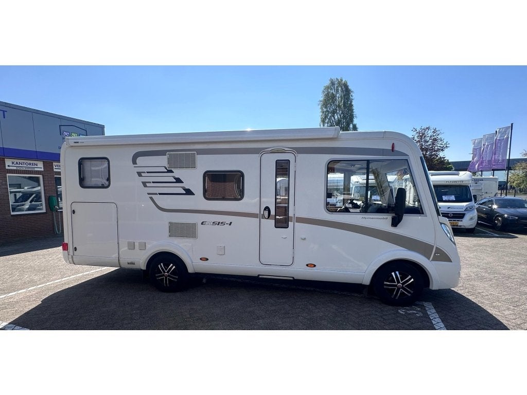 Hymer Exsis-I 578 Automaat Level Lengtebedden Hefbed, Caravans en Kamperen, Campers, 6 tot 7 meter, Bedrijf, Hymer, Startonderbreker