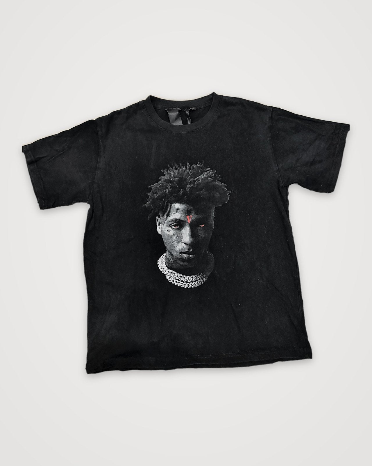 Vlone x NBA YoungBoy T-shirt Zwart Maat M, Ophalen of Verzenden, Zo goed als nieuw, Maat 48/50 (M), Zwart