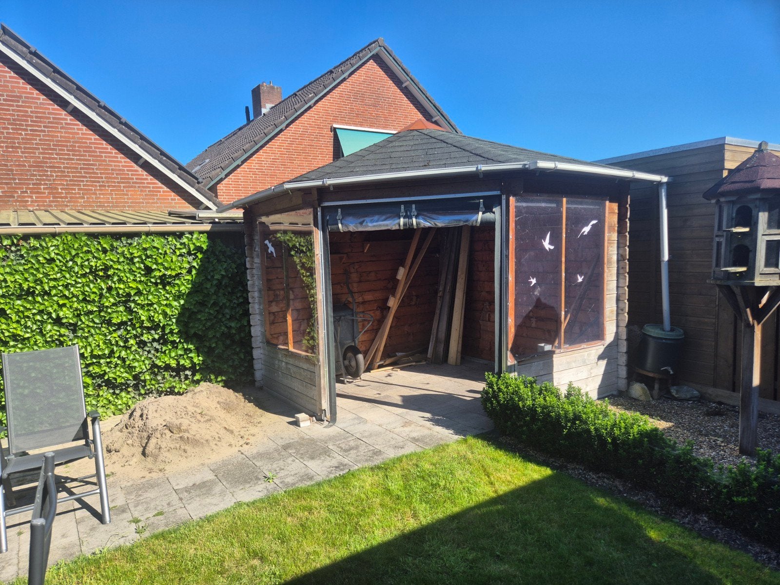 Houten Tuinhuis / Berging / Prieel / Paviljoen, Ophalen, Gebruikt, Hout, Overige typen