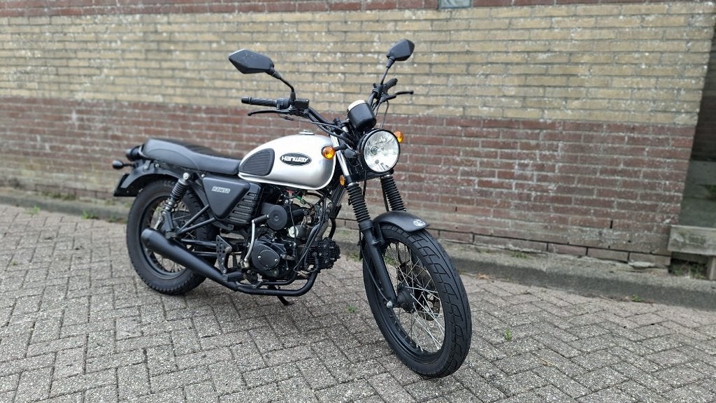 Stoere Hanway Raw 50, 4 versnellingen., Fietsen en Brommers, Scooters | Overige merken, Gebruikt, Maximaal 45 km/u, Benzine, Ophalen