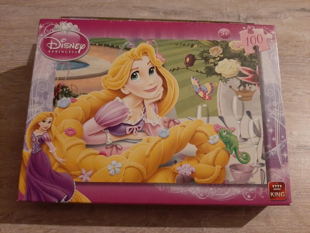 Disney Princess Rapunzel Legpuzzel 100 stukjes, Ophalen of Verzenden, Gebruikt, 6 jaar of ouder