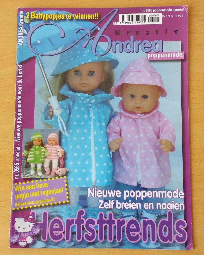 Andrea Kreativ - Herfsttrends - nr.565 - breien en naaien, Overige merken, Kind, Ophalen of Verzenden, Andrea Kreativ
