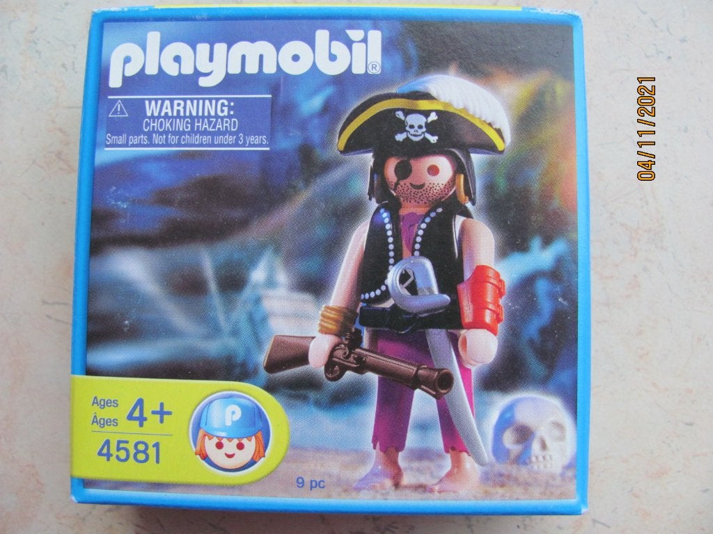 NIEUW doos PLAYMOBIL nr 4581 PIRAAT met DOODSHOOFD kapitein, Pirates, Complete set, Nieuw, Ophalen of Verzenden