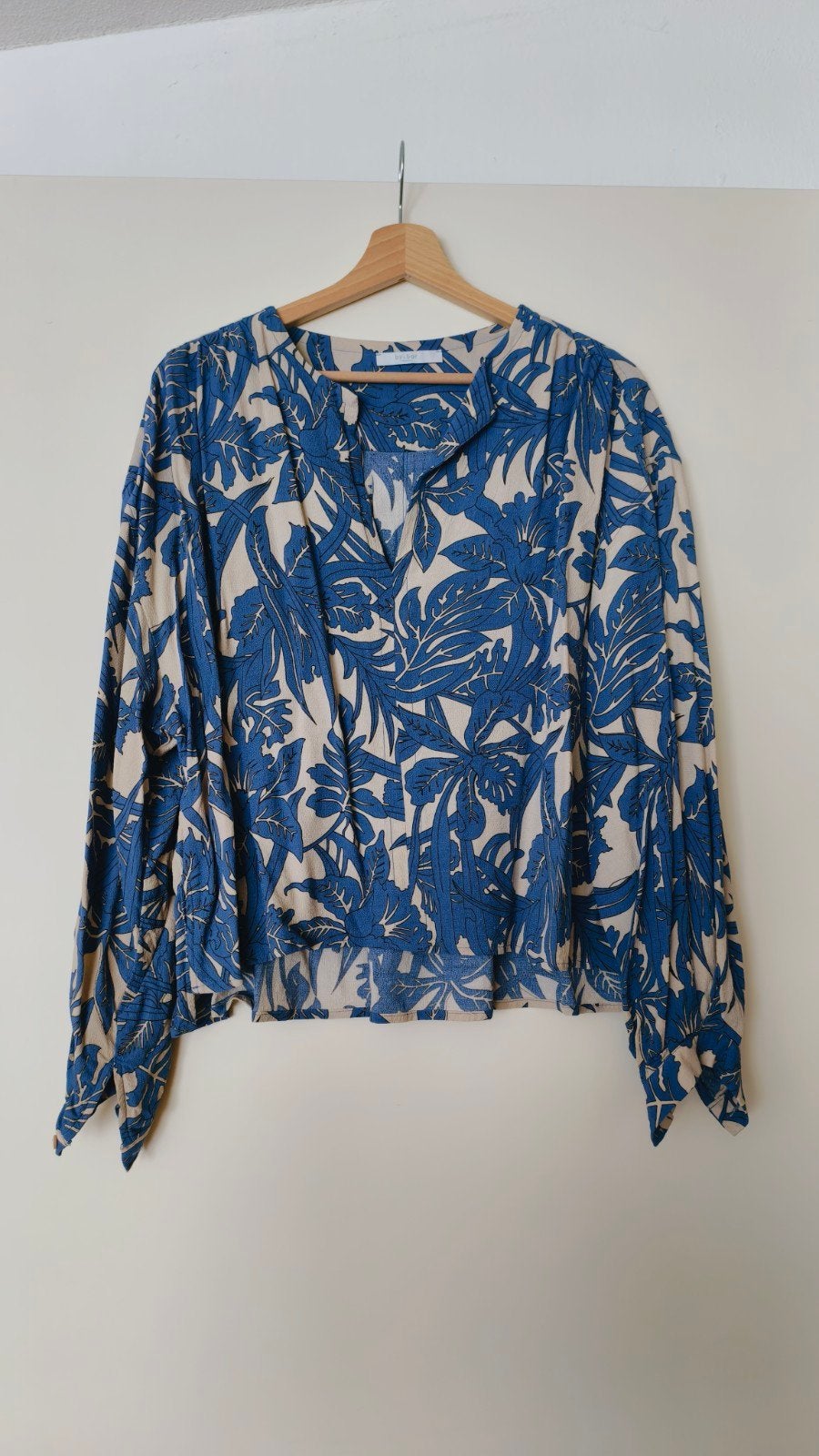 By-Bar Amber Jungle Blouse Maat M, Maat 38/40 (M), Blauw, Ophalen of Verzenden, Zo goed als nieuw
