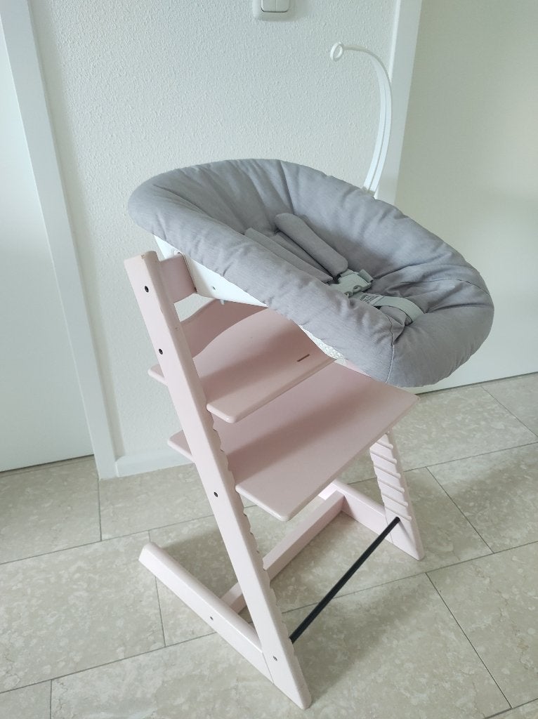 Stokke Tripp Trapp + Baby Set + Tray + Newborn ALLES SCHOON!, Ophalen, Gebruikt, Meegroeistoel, Aanschuifbaar