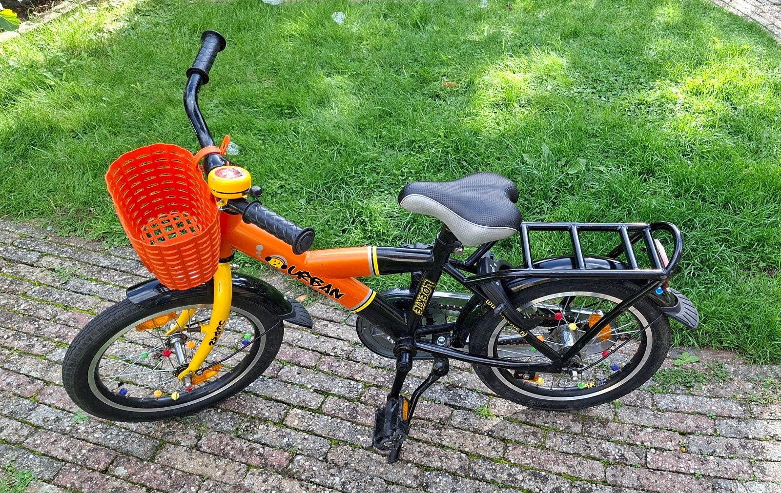 Loekie Urban 16inch jongensfiets, nieuw slot & kettingkast, Ophalen, Terugtraprem, Loekie, 16 tot 20 inch