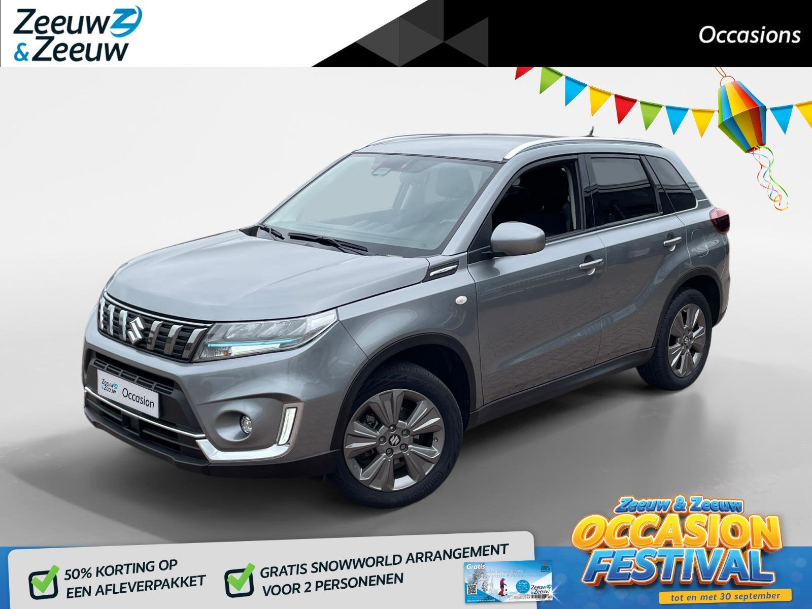 Suzuki Vitara 1.5 Hybrid Select *Automaat*Navi+Camera*Climat, Auto's, Dealer onderhouden, Stof, Gebruikt, 4 cilinders