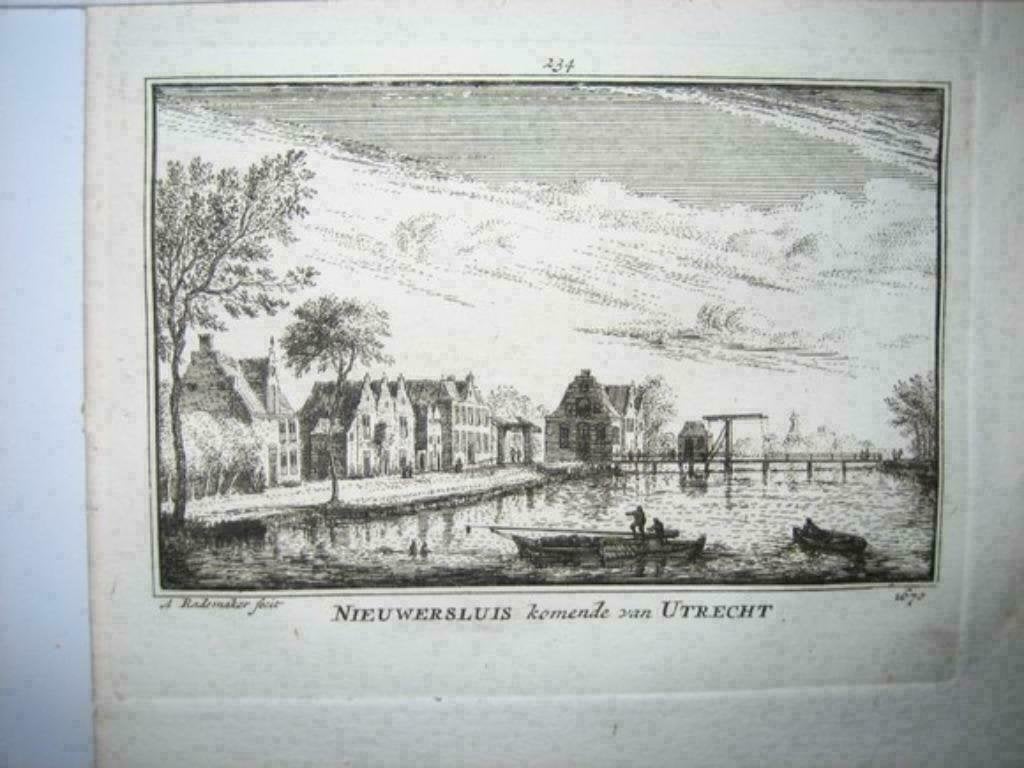 234 / Nieuwersluis  Kopergravure  18e Eeuw, Ophalen of Verzenden