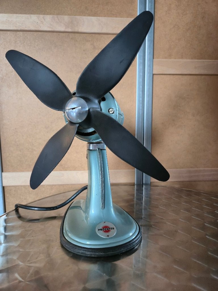 Ventilator Progress WO3 vintage, Verzamelen, Retro, Ophalen, Huis en Inrichting
