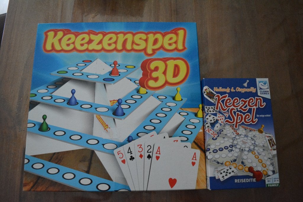 Keezenspel 3D & Reiseditie - Bordspellen Set, Gebruikt, Ophalen of Verzenden, Holland & Originals, Drie of vier spelers
