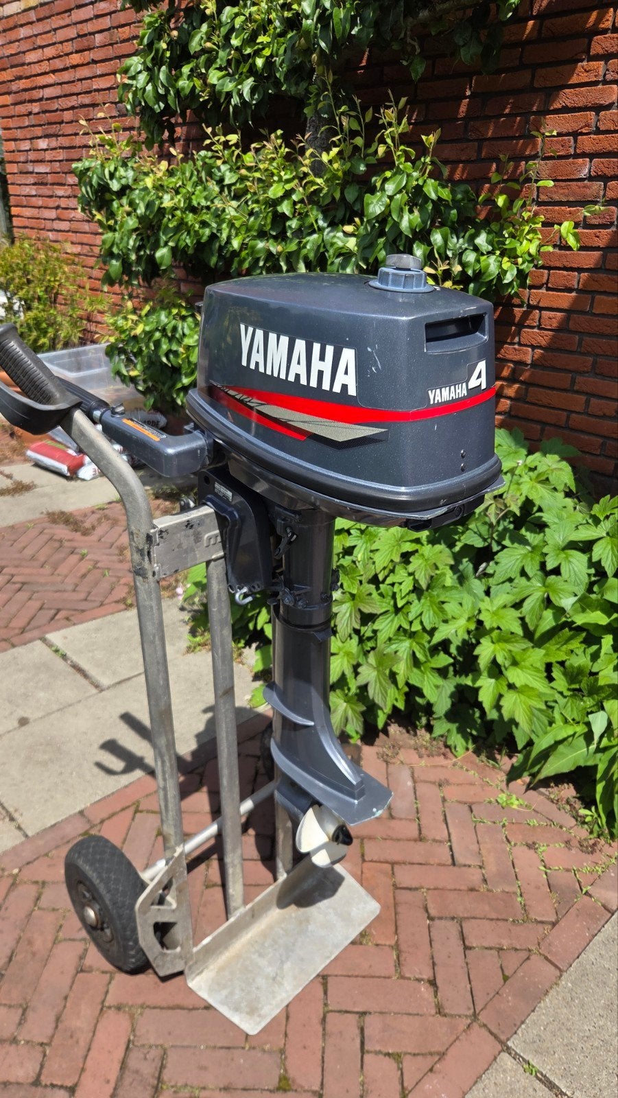 Yamaha 4 pk kortstaart 2 takt, Watersport en Boten, Buiten- en Binnenboordmotoren, Ophalen, Benzine, Buitenboordmotor, Minder dan 5 pk