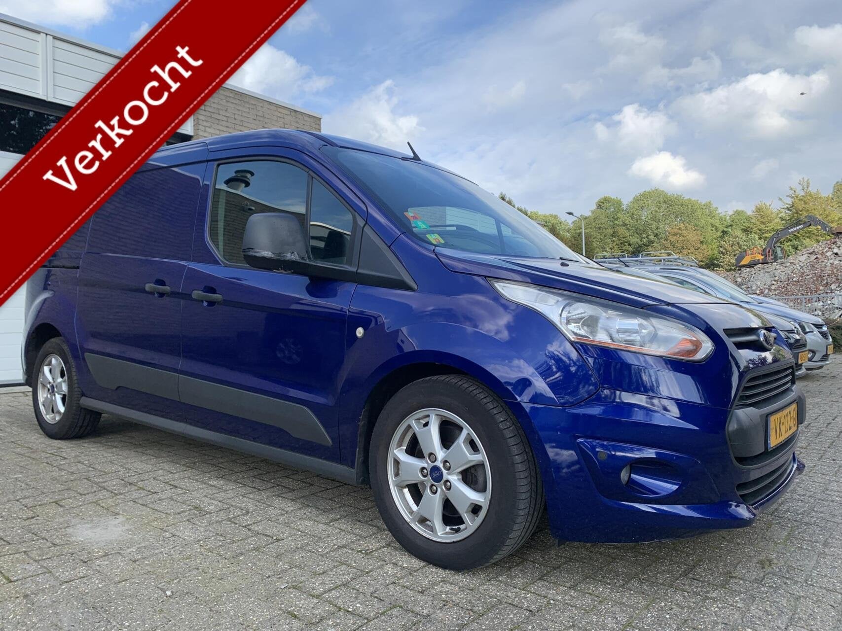 Ford Transit Connect 1.6 TDCI L2 3P. 1ste Eig Dealer onderho, Auto's, Stof, Gebruikt, 4 cilinders, Verwarmde buitenspiegels