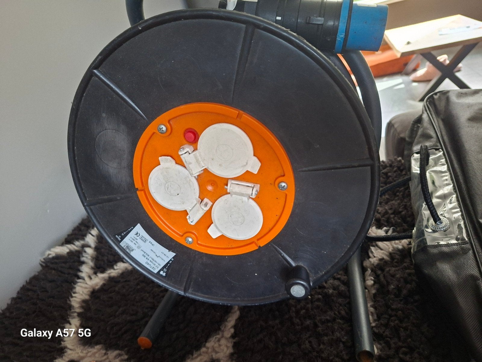 Kabelhaspel 25 meter met 3 stopcontacten, Ophalen of Verzenden, Gebruikt, Overige typen