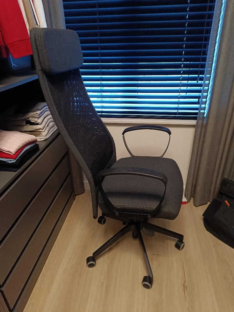 IKEA Markus Bureaustoel - antraciet, Ophalen, Zo goed als nieuw, Grijs, Bureaustoel