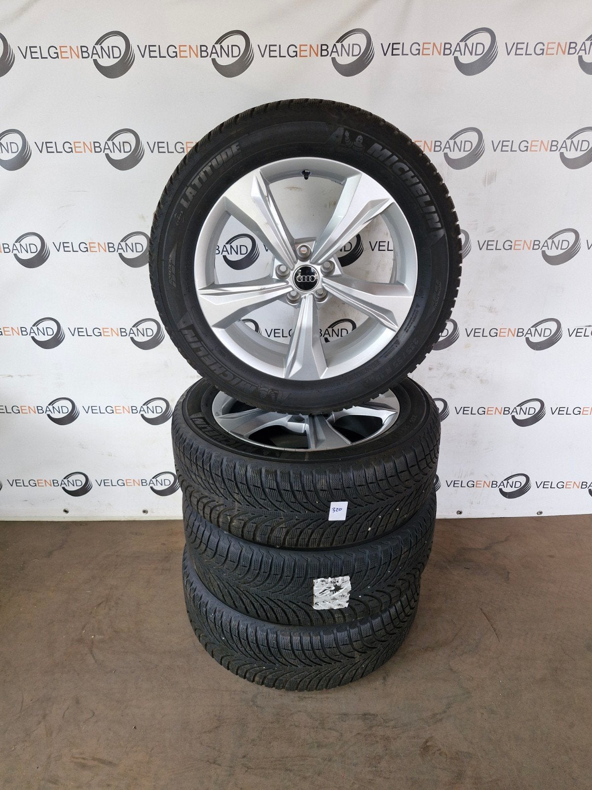 Winterset Audi Q5 SQ5 235 55 19 5x112 66.5 winterbanden, Gebruikt, ., Banden en Velgen, Winterbanden