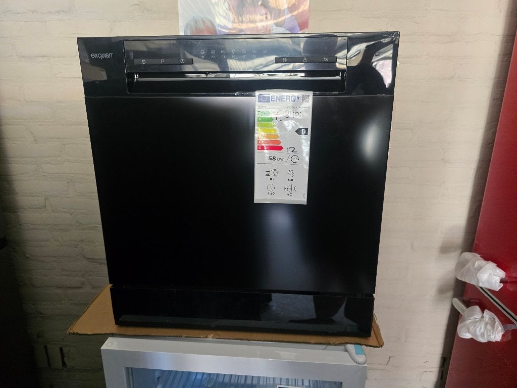 Nieuwe ruime zwarte opzet vaatwasmachine H 59 x B 55 cm, Minder dan 10 liter, Nieuw, Ophalen of Verzenden, Energieklasse A of zuiniger