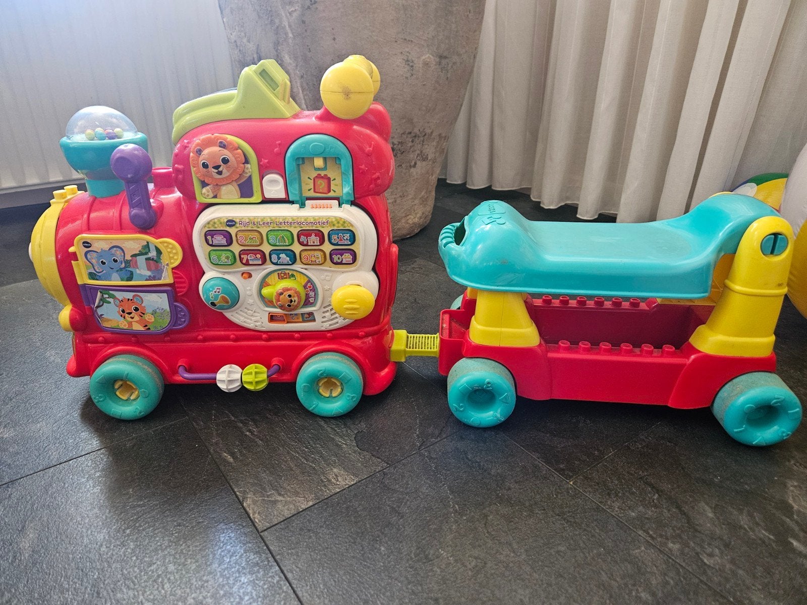 v tech trein, Kinderen en Baby's, Speelgoed | Vtech, Ophalen, Gebruikt, 6 maanden tot 2 jaar