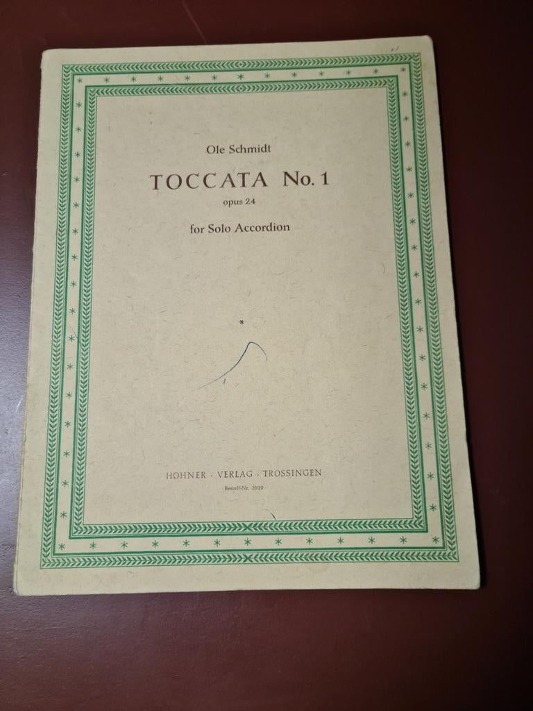 Toccata No 1 voor solo accordeon, Muziek en Instrumenten, Gebruikt, Klassiek, Ophalen of Verzenden, Artiest of Componist