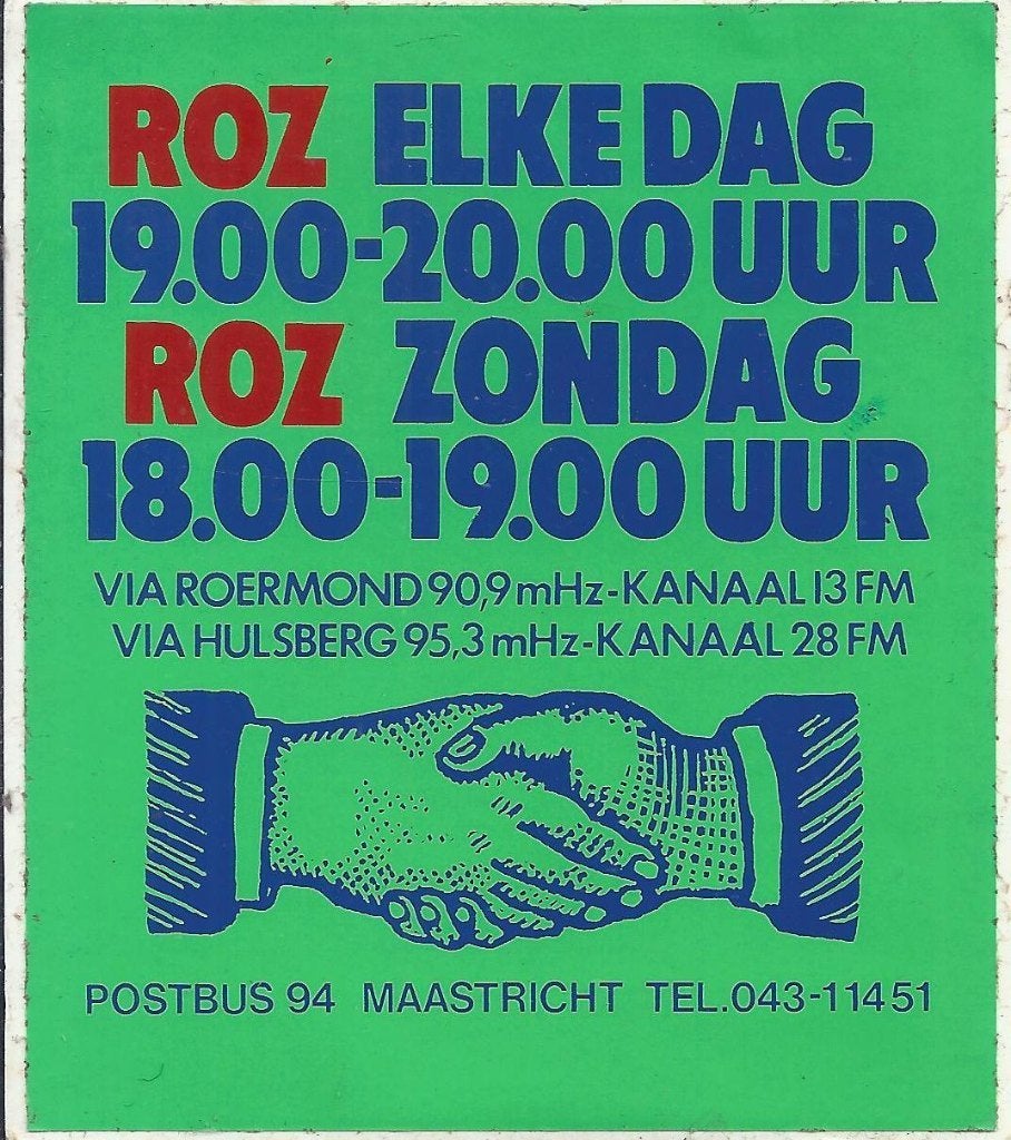 So248 sticker roz limburg hulsberg roermond maastricht, Ophalen of Verzenden, Zo goed als nieuw, Bedrijf of Vereniging
