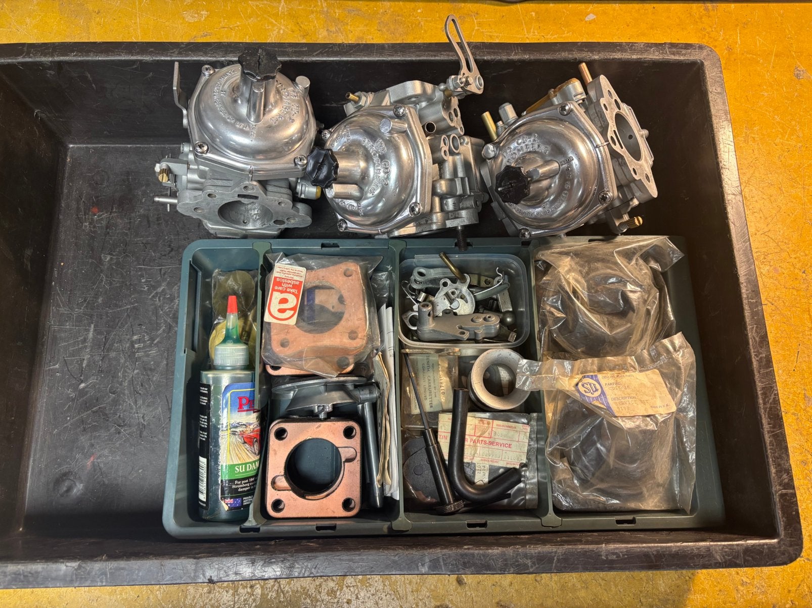 Te koop: 3 gereviseerde Stromberg carburateurs (TR5 TR6), Auto-onderdelen, Ophalen of Verzenden, Gereviseerd, Overige automerken