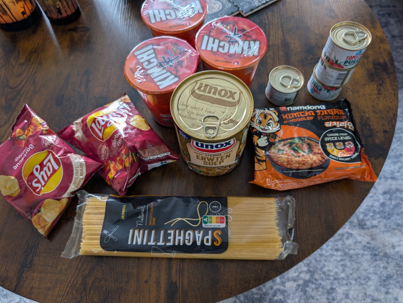 een paar boodschappen gratis, Ophalen