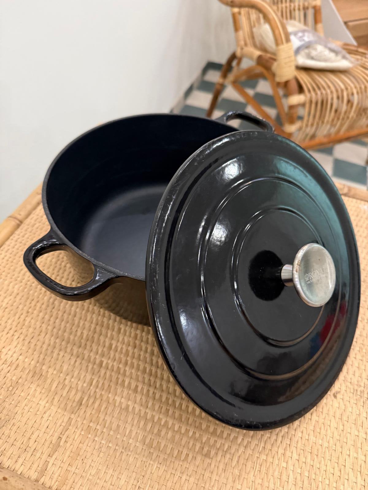Royal Swiss pannenset (3 delen)braadpan, grillpan en kookpan, Ophalen of Verzenden, Zo goed als nieuw, Rvs, Pannenset