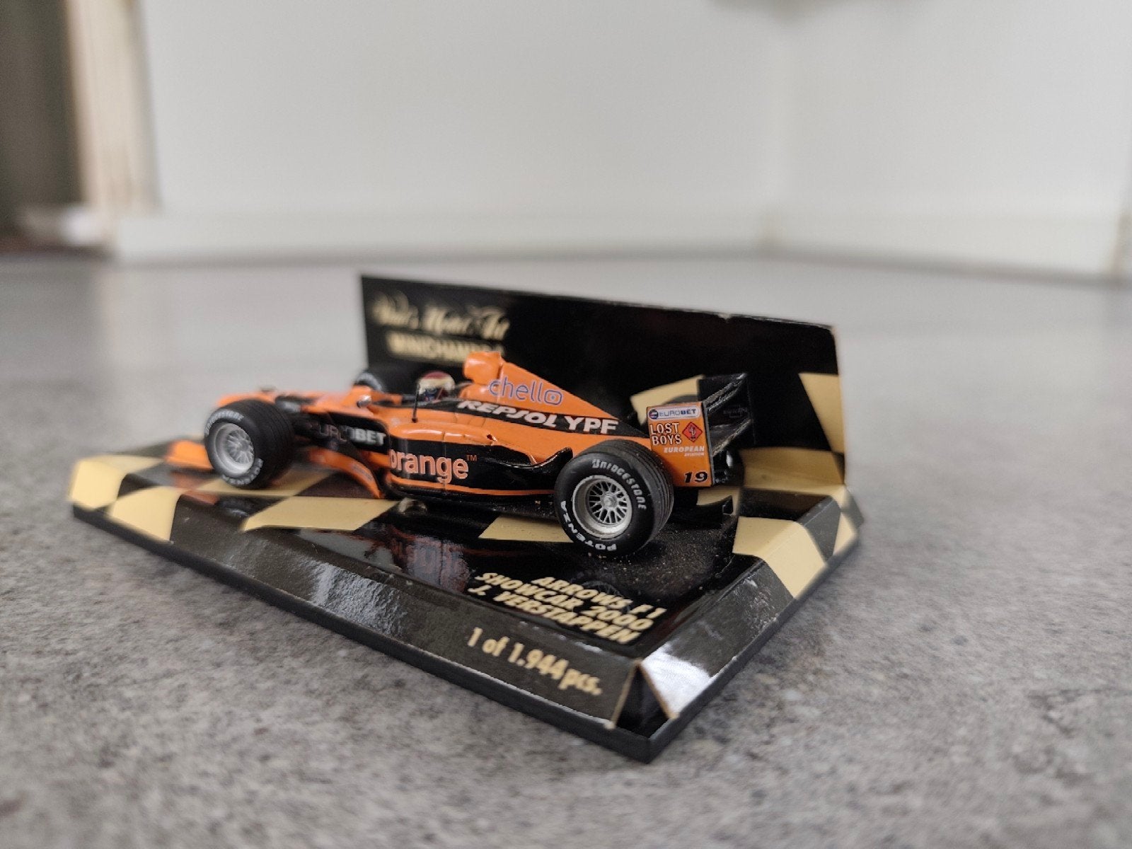Minichamps Arrows F1 Showcar 2000 J. Verstappen, Overige merken, Auto, 1:32 tot 1:50, Ophalen of Verzenden