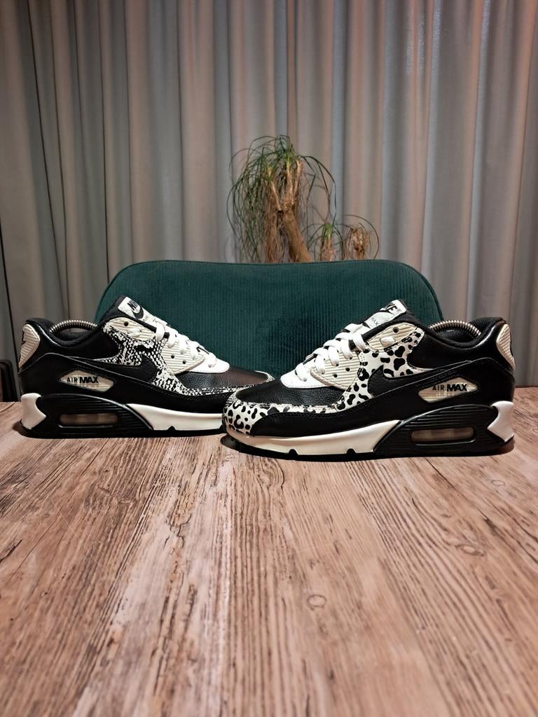 Nike Air Max 90 Premium LTR 'Snakeskin & Leopard' Size 38,5, Zwart, Nike, Ophalen of Verzenden, Sneakers of Gympen