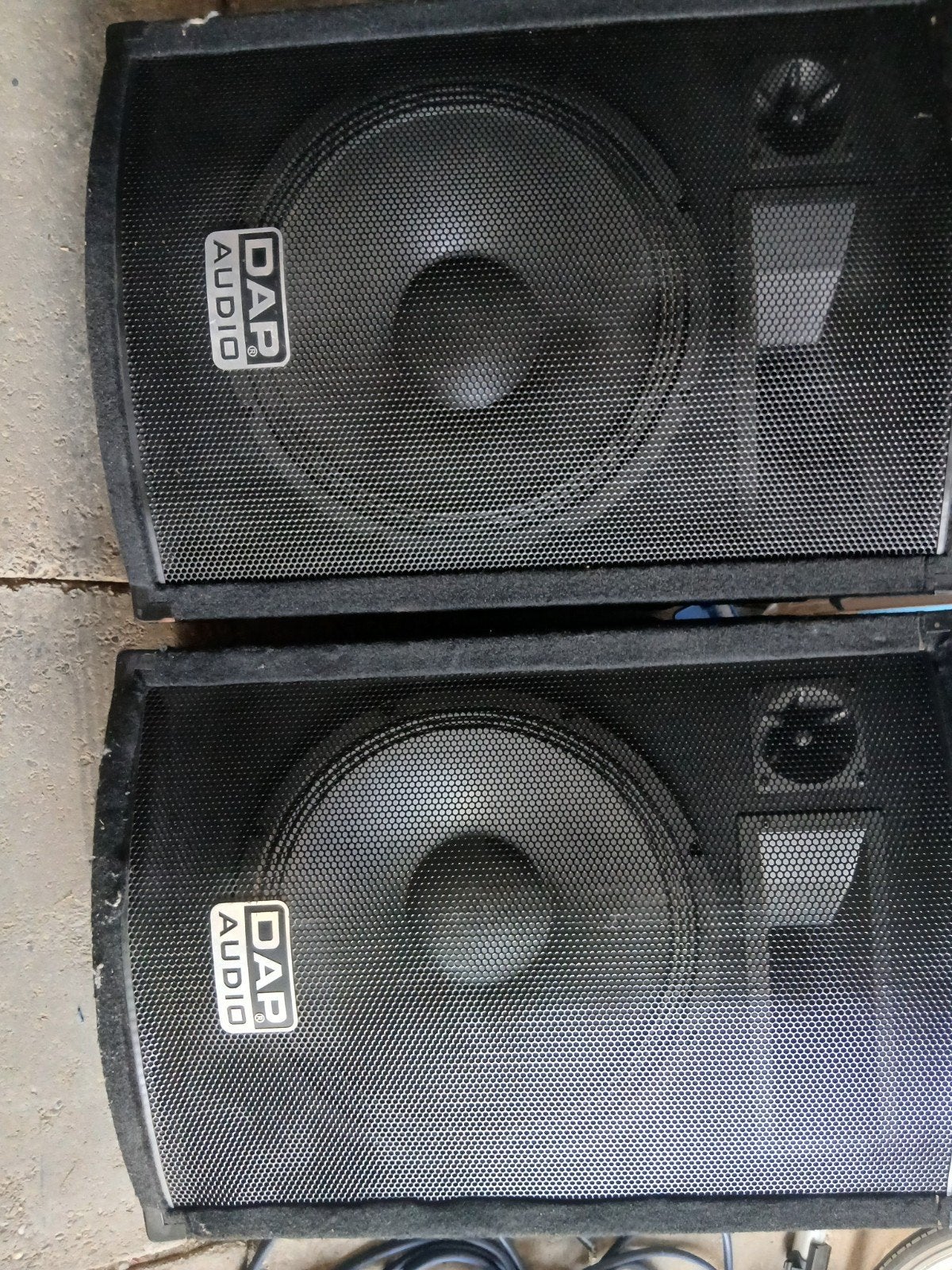 2x700watt dap audio speakers 3weg systeem 15 inch, Ophalen, Zo goed als nieuw, Overige merken