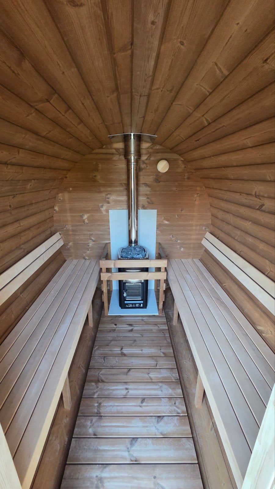 3M Barrel Sauna Gratis Levering en Plaatsing - 10% KORTING, Sport en Fitness, Ophalen of Verzenden, Nieuw, Fins of Traditioneel