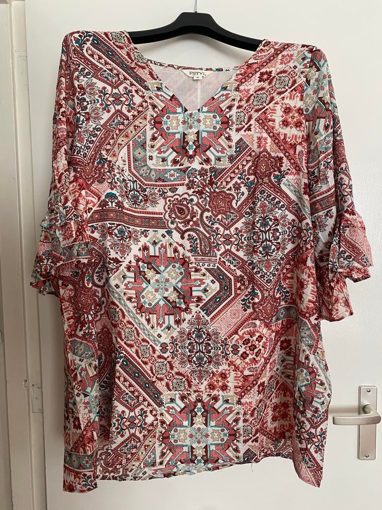 Blouse van msmode, Kleding | Dames, Blouses en Tunieken, Ophalen of Verzenden, Zo goed als nieuw, Maat 42/44 (L), Roze