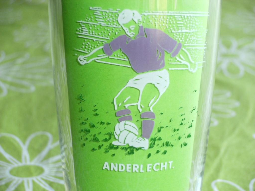 Vintage Anderlecht glas, Ophalen of Verzenden, Zo goed als nieuw, Buitenlandse clubs, Overige typen