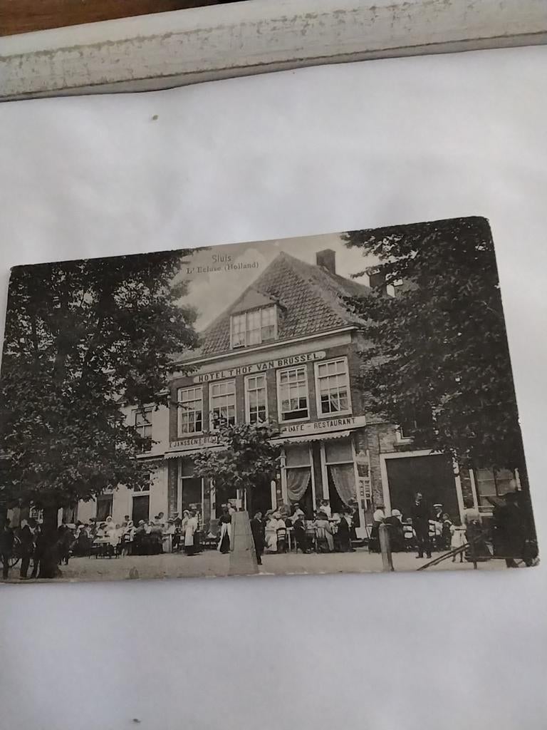 SLUIS L'ECLUSE (HOLLAND)  HOTEL HOF VAN BRUSSEL, Ophalen of Verzenden, Voor 1920, Zeeland