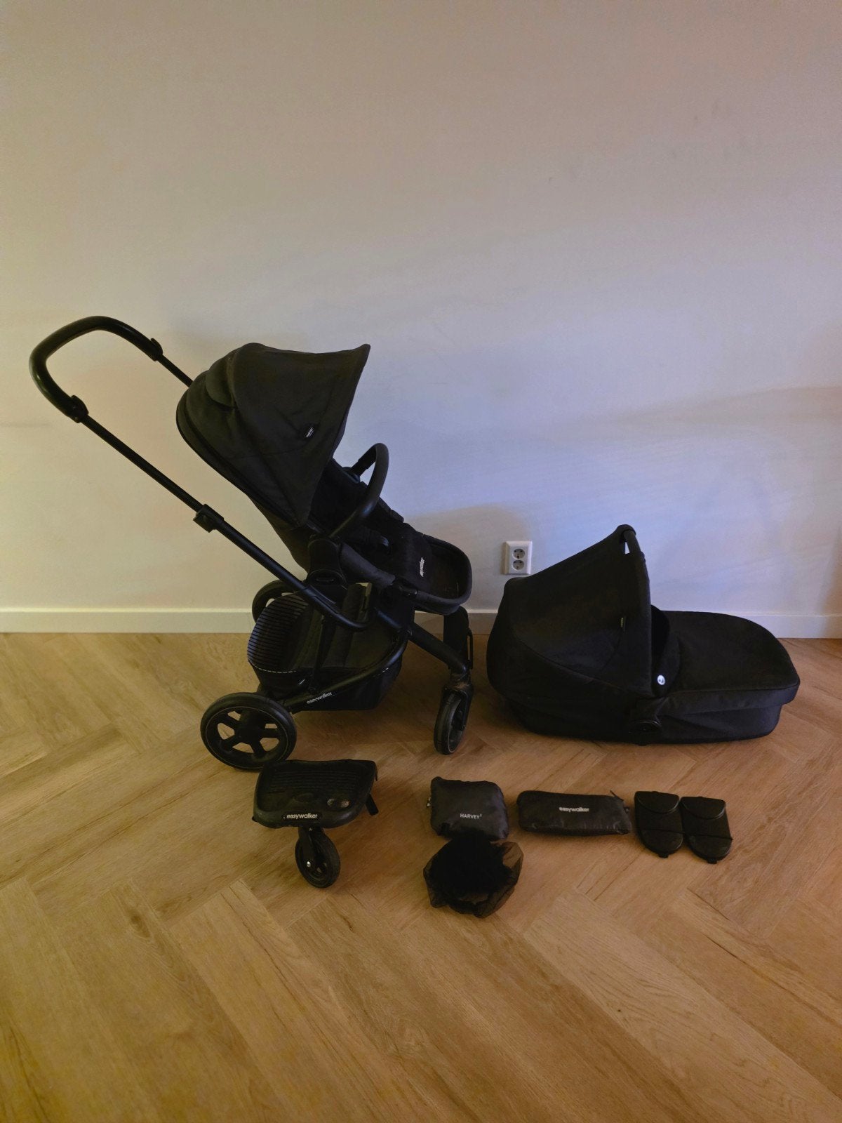 Easywalker Harvey 2 Combiwagen met Reiswieg en Accessoires, Ophalen, Gebruikt, Overige merken, Duowagen