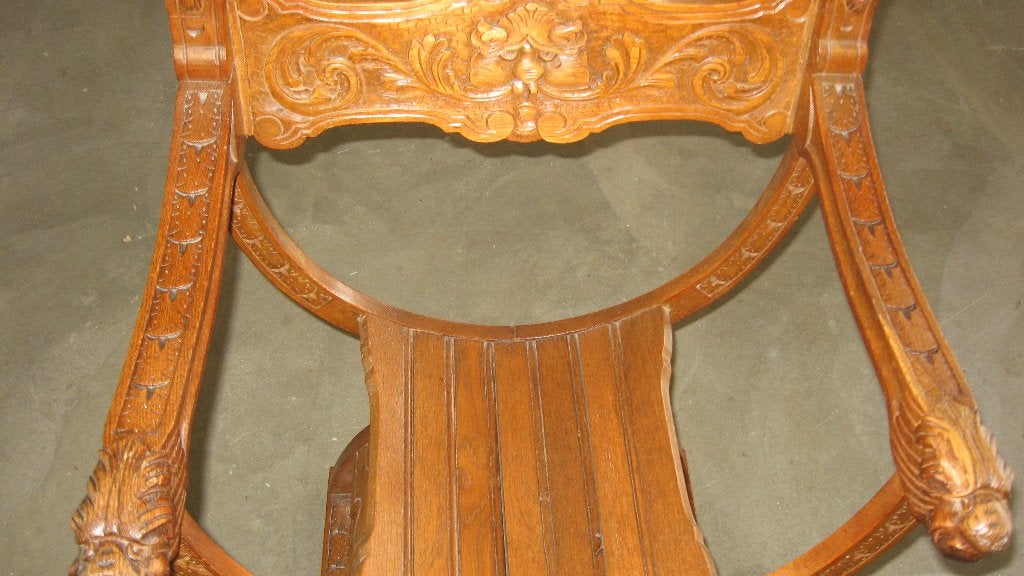 Dagobert stoel, Ophalen