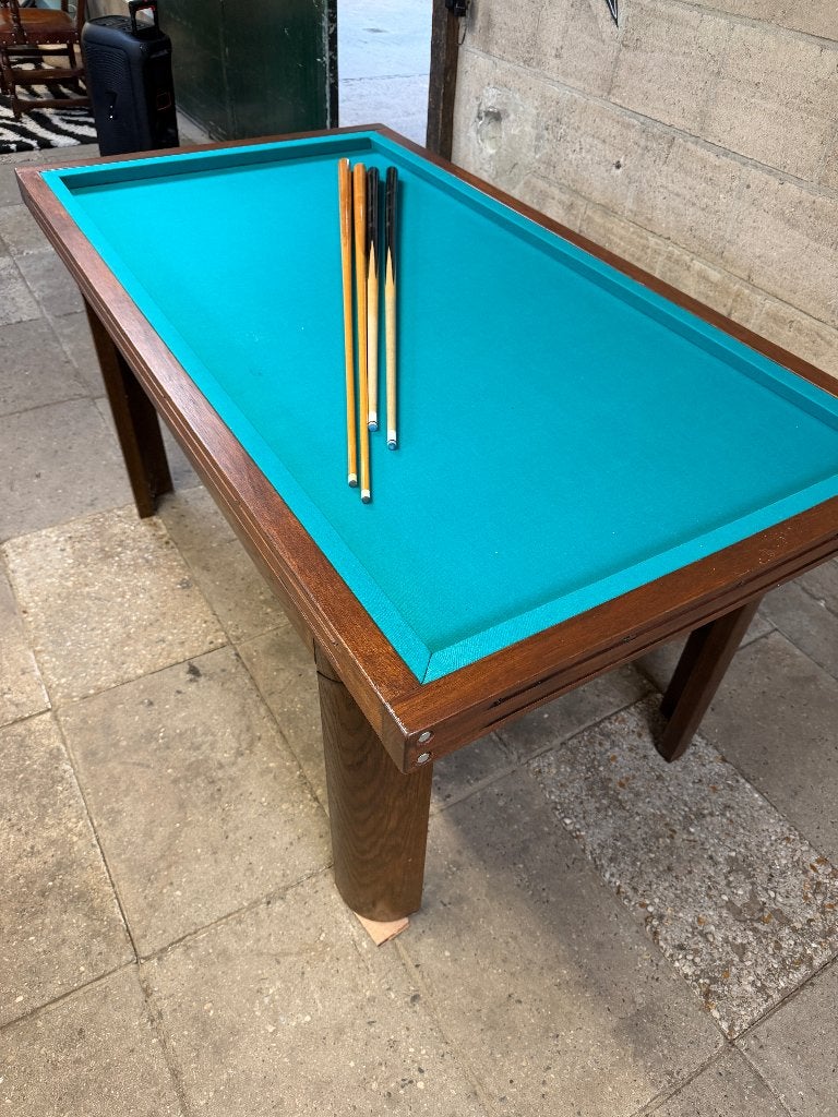 Ophoff Tafelbiljart met Leiplaat & Nieuw Laken 166x90cm, Ophalen, Gebruikt, Biljarttafel