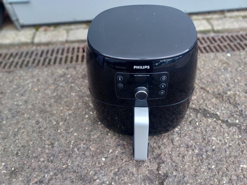 Philips Airfryer Twin Turbostar XXL - Zwart, Ophalen of Verzenden, Gebruikt, Airfryer XXL, 1500 gram of meer