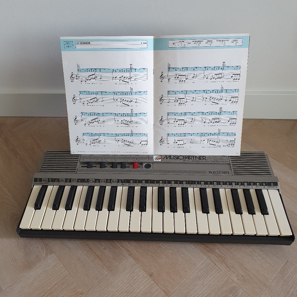 Bontempi Music Partner Keyboard met toebehoren, Ophalen of Verzenden, Gebruikt, Overige aantallen, Overige merken