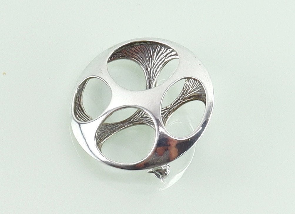 Vintage zilveren opengewerkte broche Begeer, Ophalen of Verzenden, Zilver, Broche