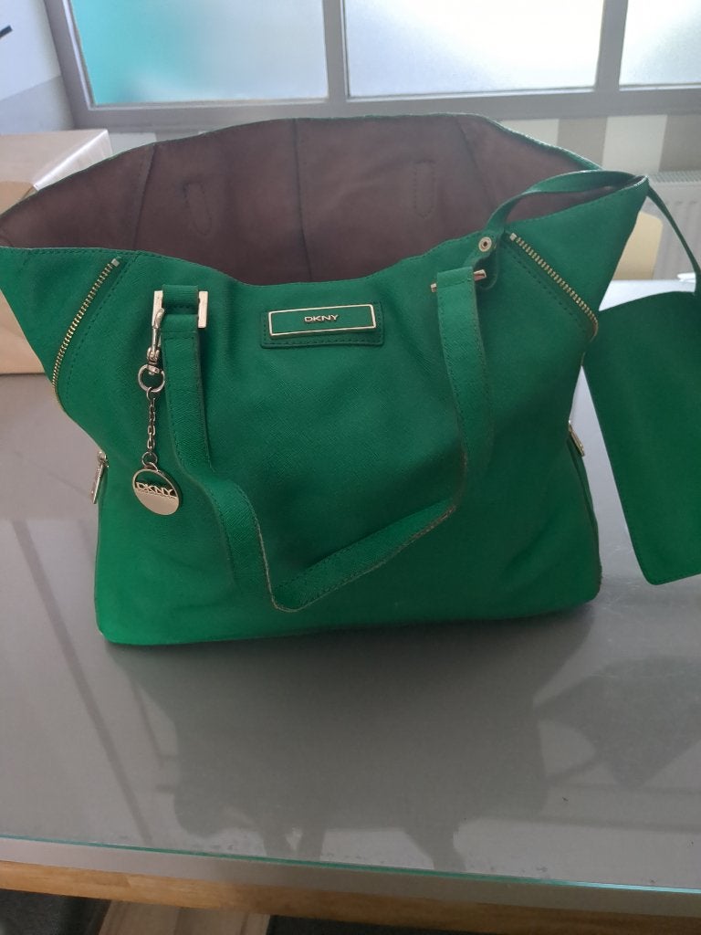Donna Karen lederen handtas, Sieraden, Tassen en Uiterlijk, Tassen | Damestassen, Ophalen of Verzenden, Handtas