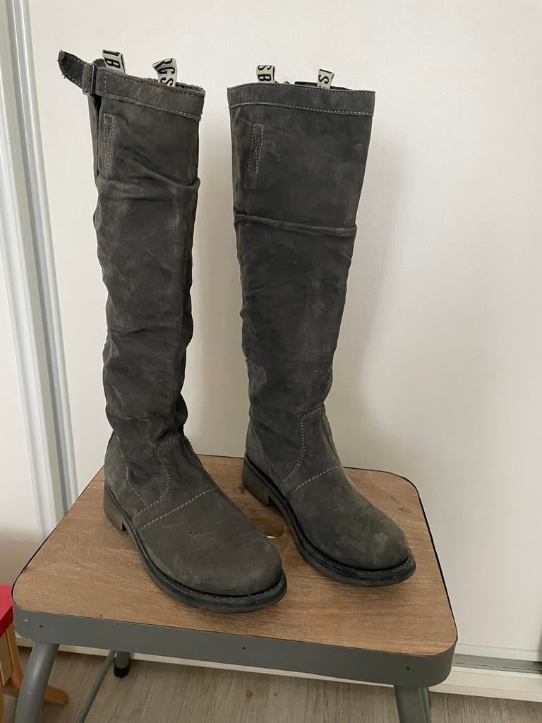 Bikkembergs laarzen grijs 40, Verzenden, Zo goed als nieuw, Grijs, Hoge laarzen