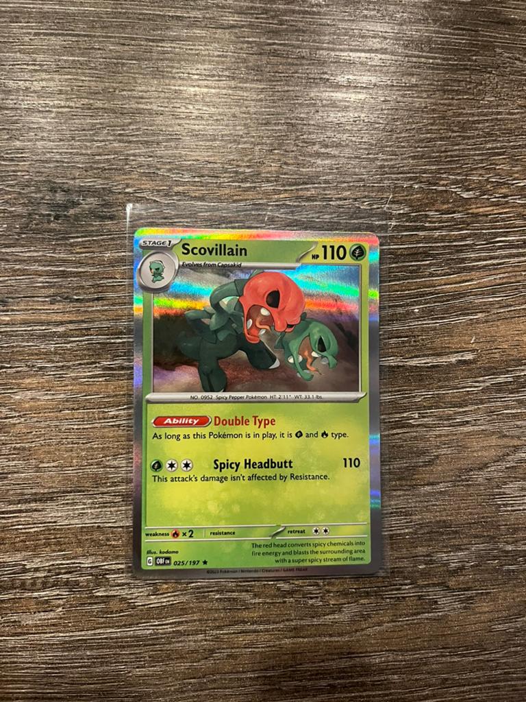 Scovillain OBF 025/197 holo, Ophalen of Verzenden, Zo goed als nieuw