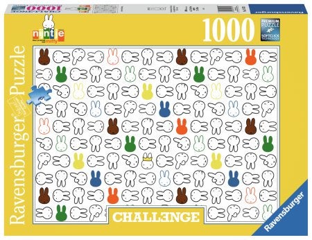 Ravensburger: Challenge: Nijntje 1000 stukjes, Ophalen of Verzenden, 500 t/m 1500 stukjes, Nieuw, Legpuzzel