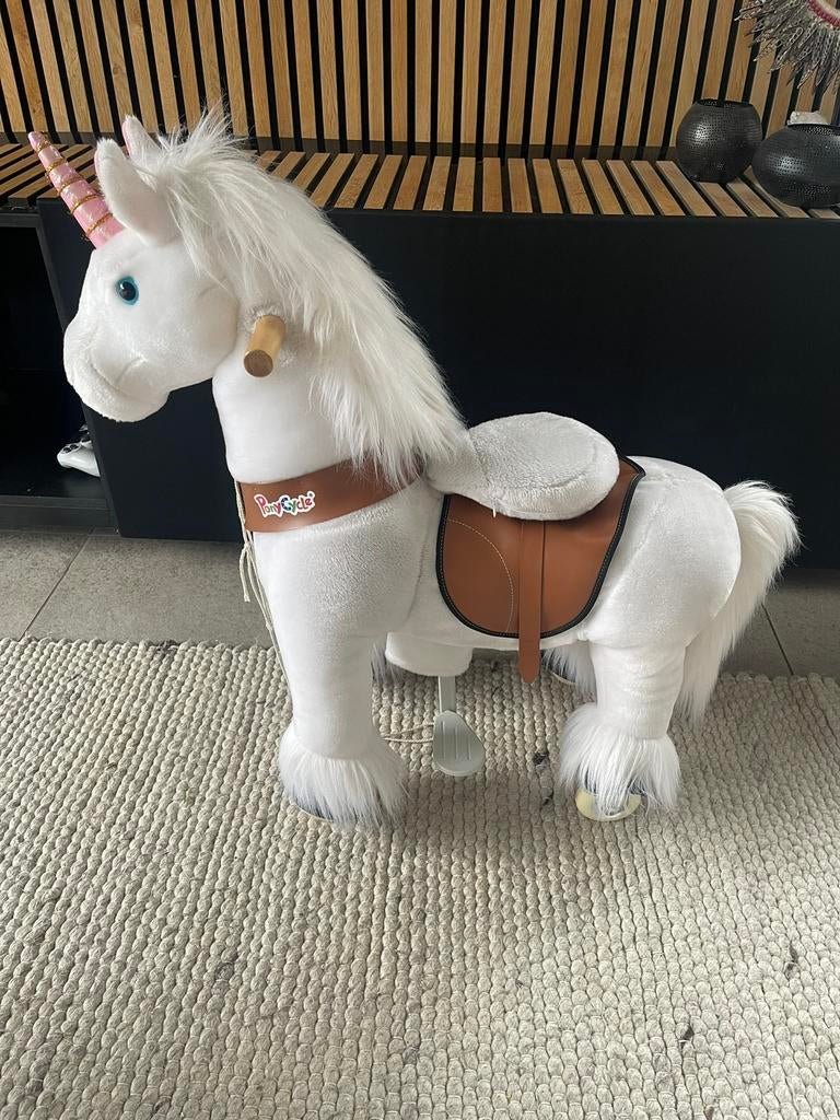 Ponycycle witte eenhoorn, Kinderen en Baby's, Speelgoed | Hobbelfiguren, Ophalen of Verzenden, Gebruikt