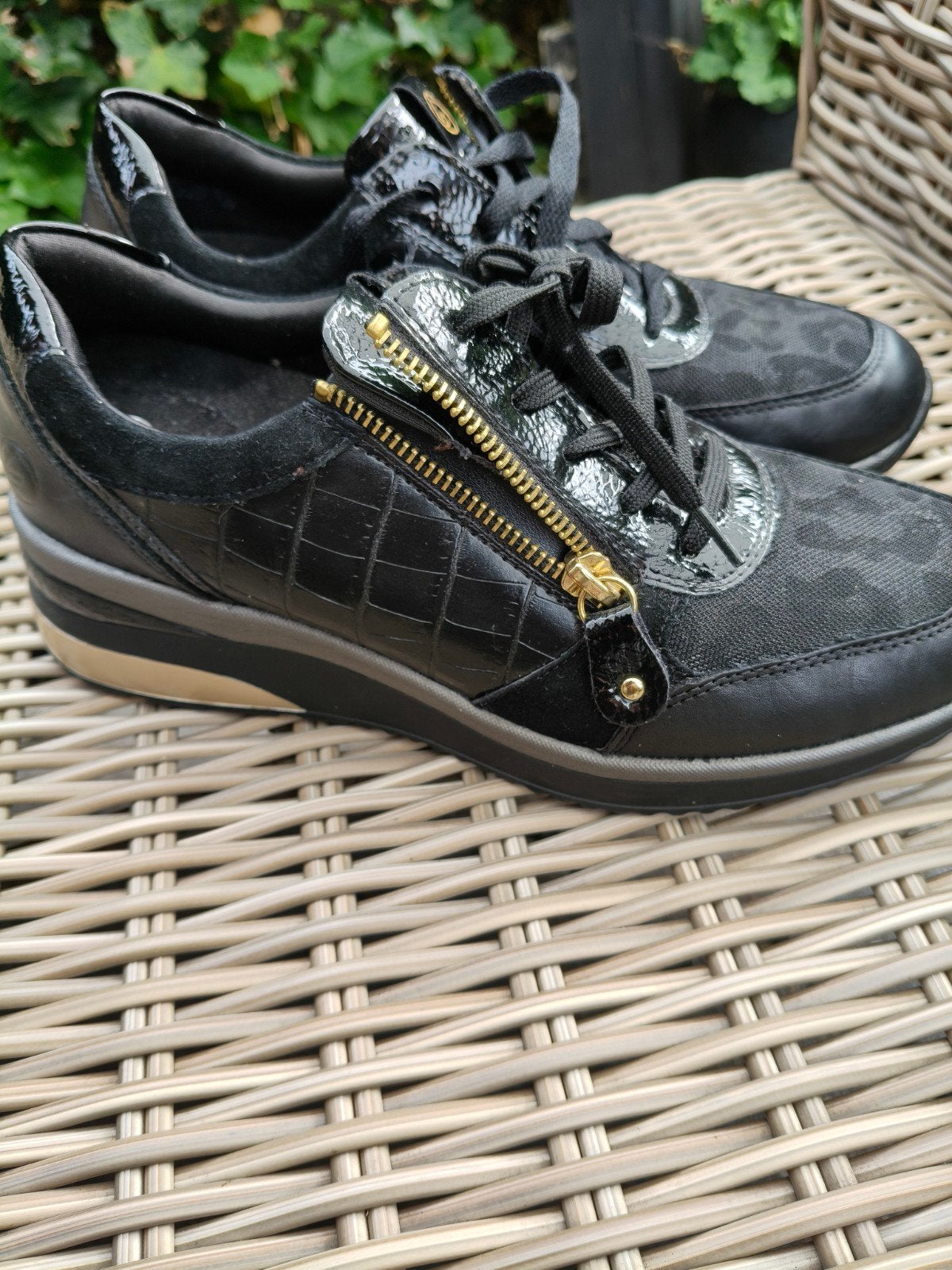 Remonte Soft zwarte damesschoenen - Maat 39, Ophalen, Zwart, Dansschoenen, Remonte soft