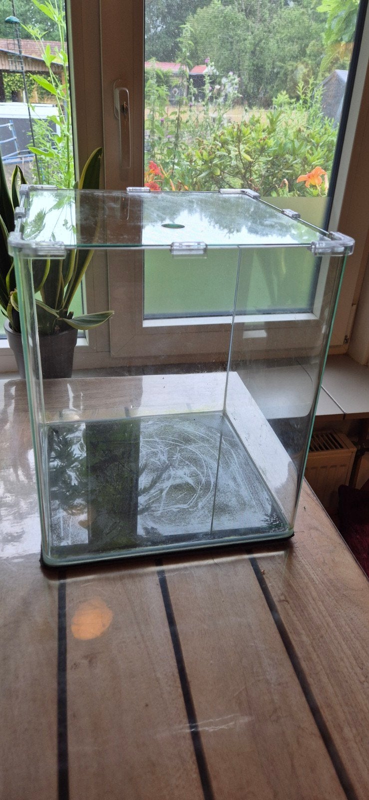 Aquarium 30x30x30 Dennerle Nano Cube, Ophalen, Zo goed als nieuw, Leeg aquarium