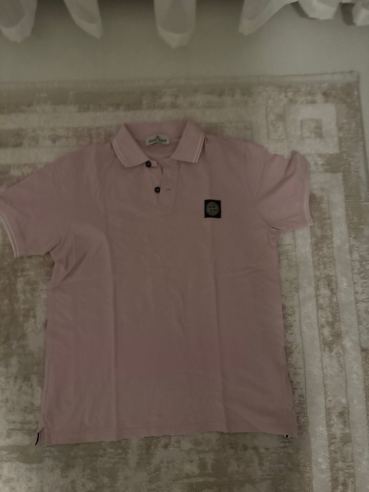 Stone Island polo shirt - Roze - Maat L, Ophalen of Verzenden, Zo goed als nieuw, Maat 46 (S) of kleiner, Roze