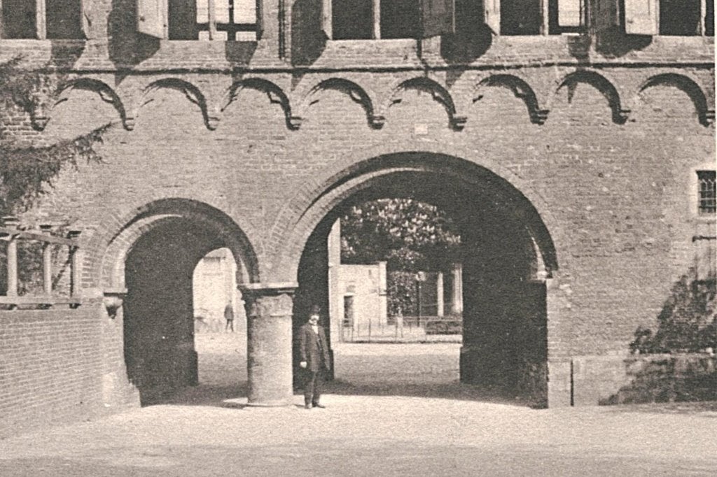 700406 Middelburg Balanspoort Abdij Nette kaart onbeschreven, Ophalen of Verzenden, Voor 1920, Ongelopen, Zeeland